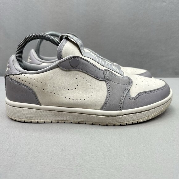 Womens Size 7.5 Nike Air Jordan 1 Retro Low Slip Atmosphere Grey / Ivory Shoes - Picture 1 of 8